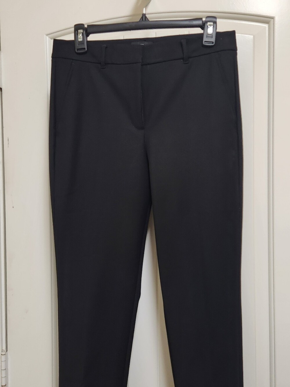 Women's Black Straight-Leg Dress Trousers